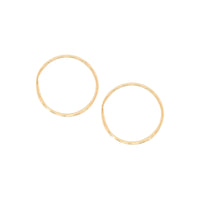 9ct Gold Jumbo (20mm) Facet Sleepers