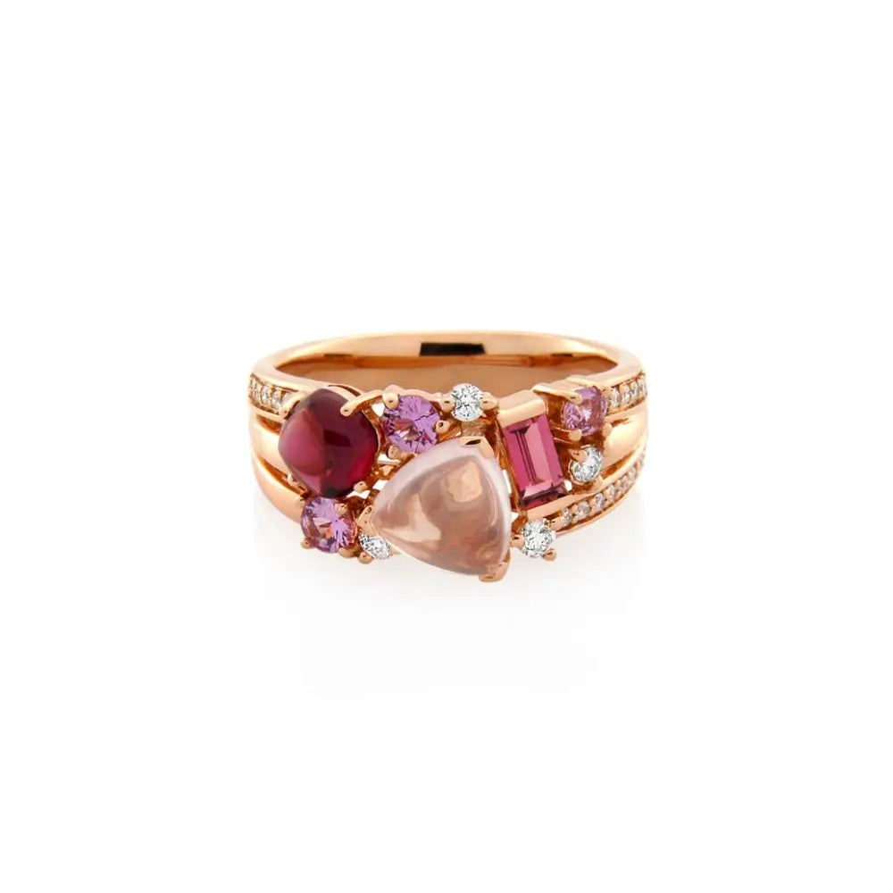 9ct Rose Gold Blush Harmony Ring