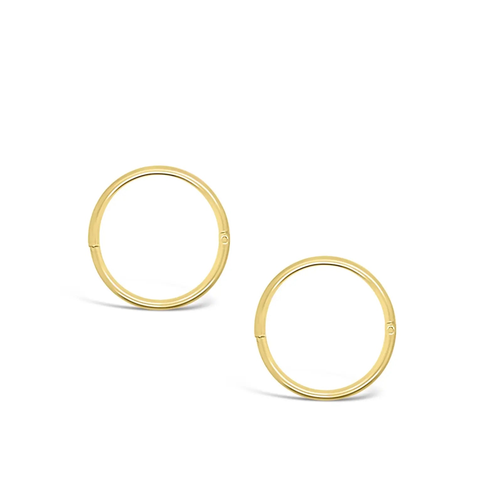 9ct Yellow Gold 5mm Wide Polished Hoop Earring