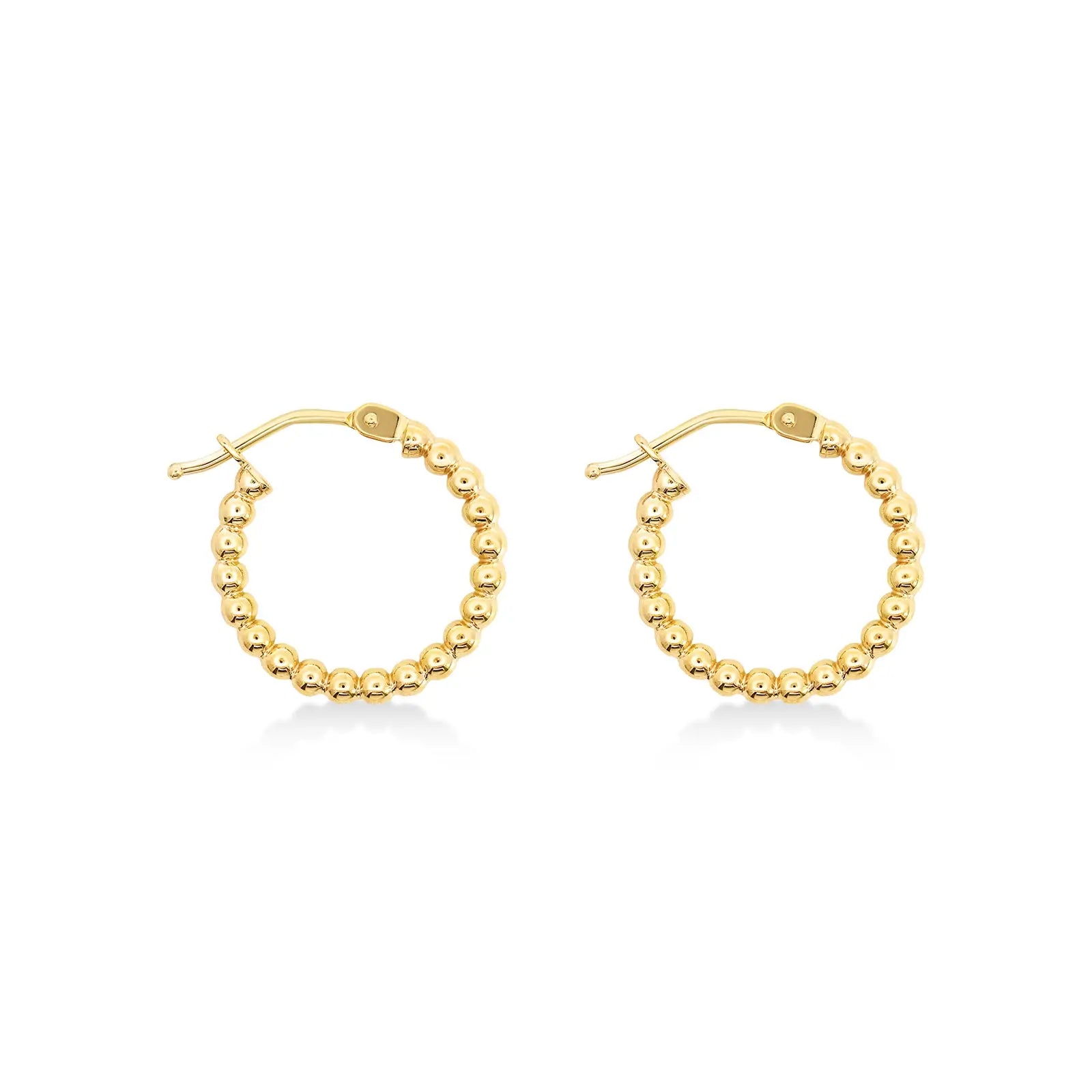 9ct Yellow Gold Ball Pattern Earrings