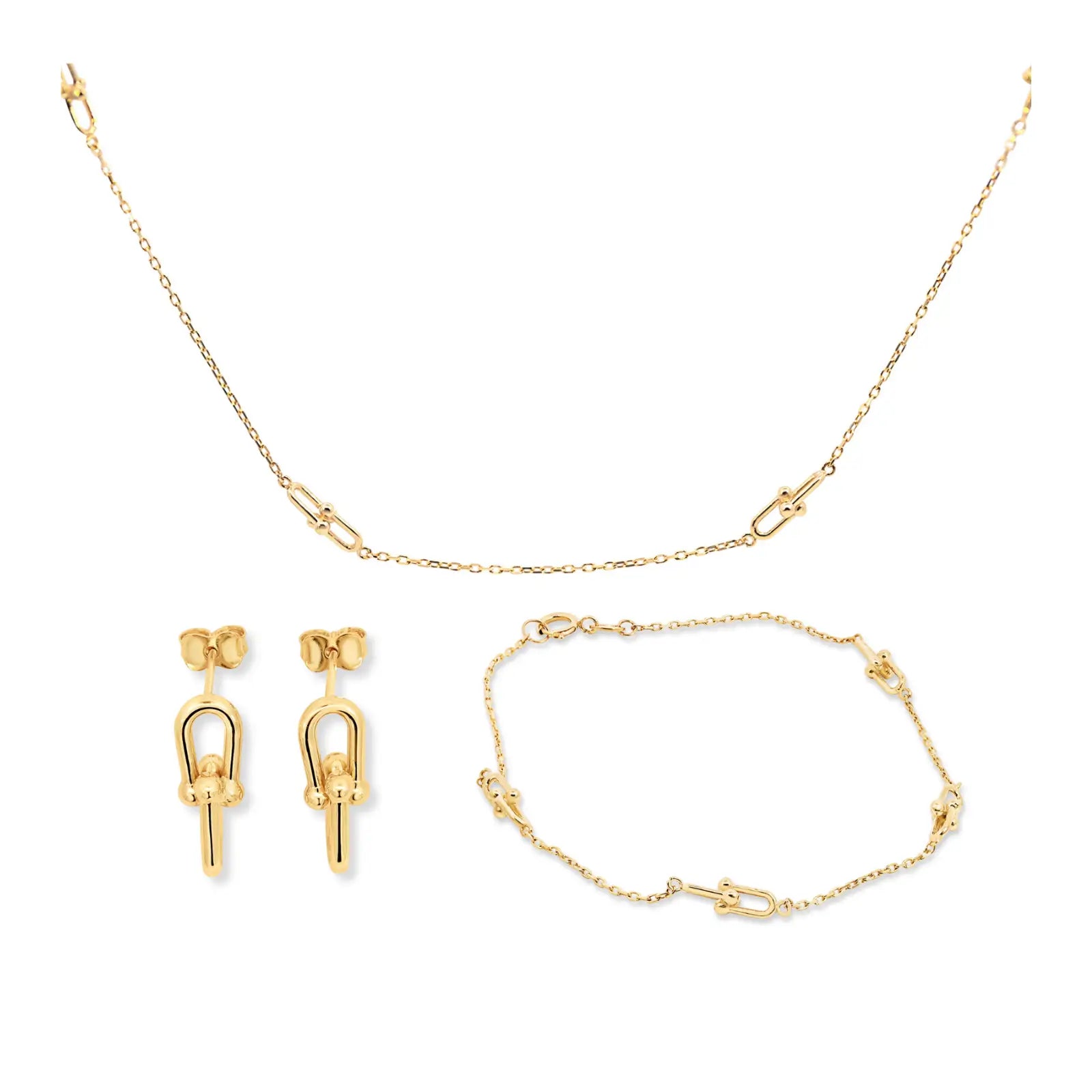 9ct Yellow Gold Fine Cable & Mirco Link Jewellery Bundle