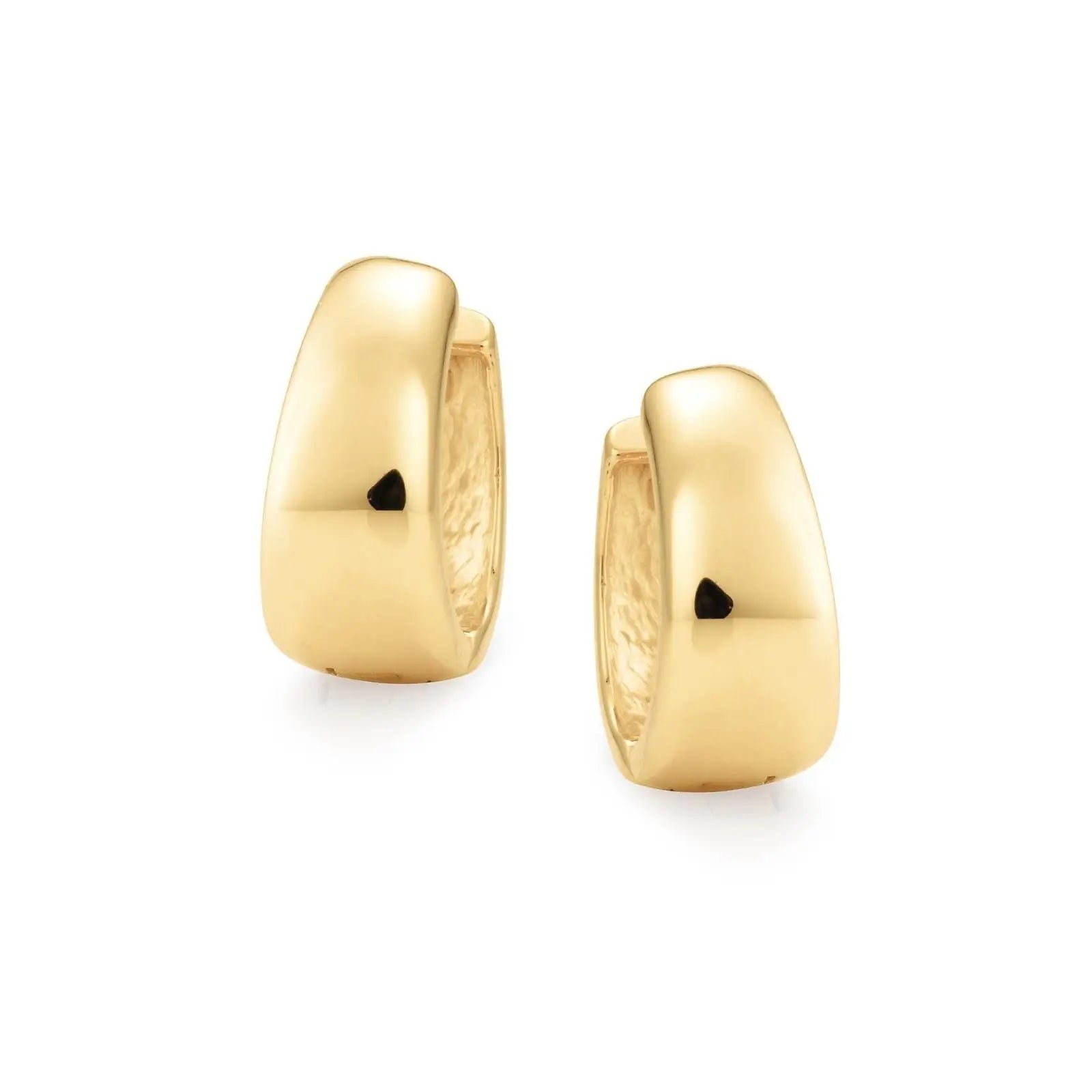 9ct Yellow Gold Graduating Huggie Earrings