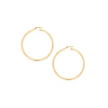 9ct Yellow  Gold Italian Hoop Earrings