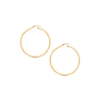 9ct Yellow  Gold Italian Hoop Earrings