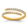 0.40ct Lab Grown Diamond Spiral Ring