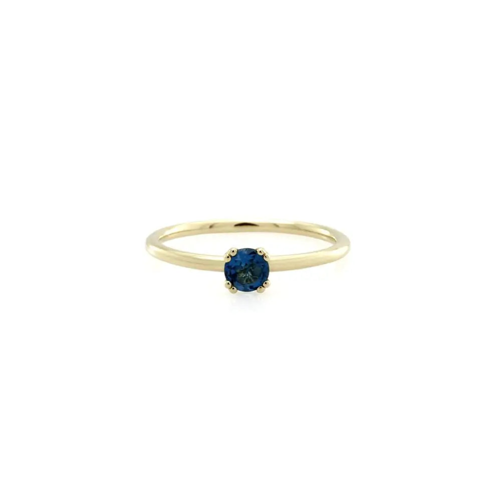 9ct Yellow Gold London Blue Topaz Dress Ring