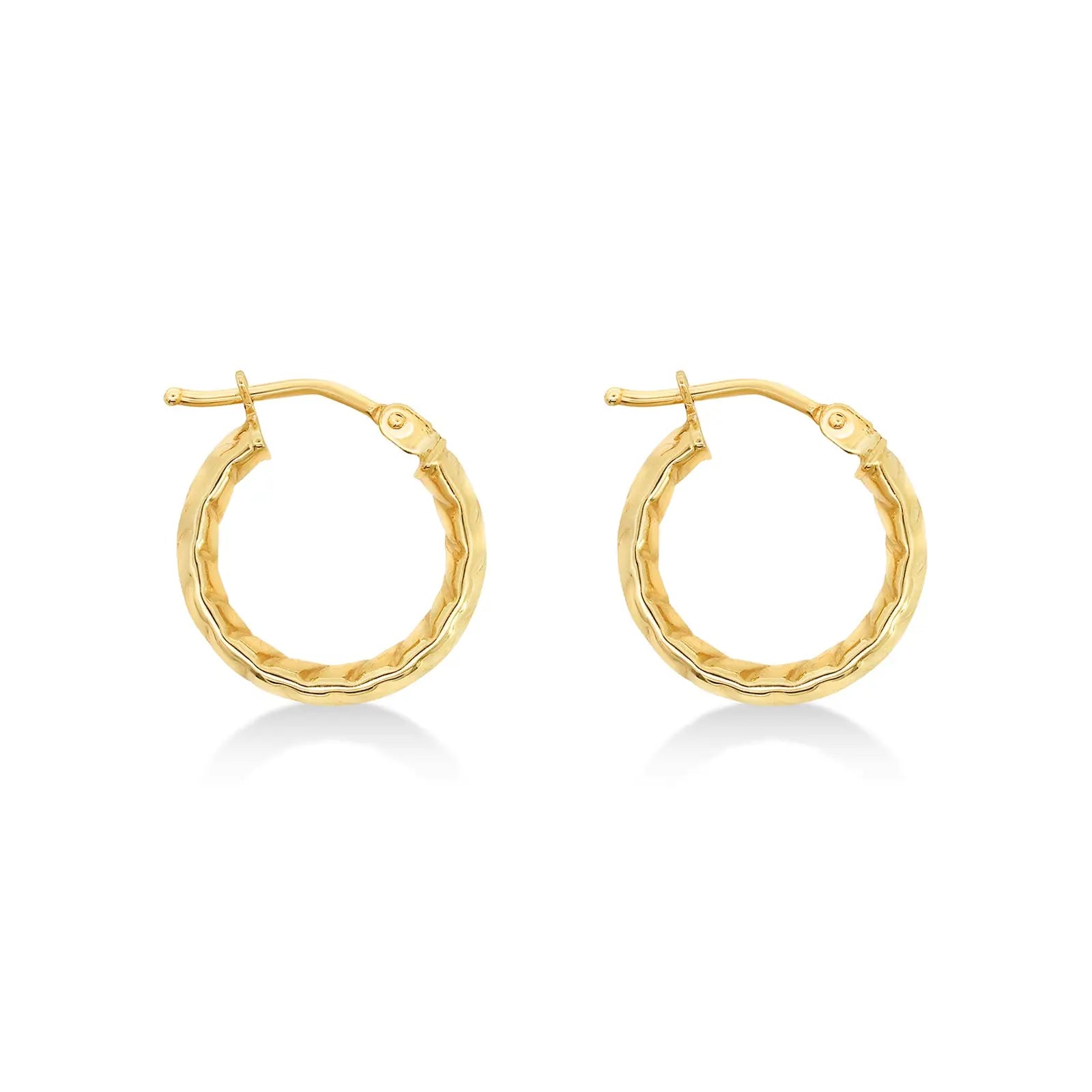 9ct Yellow Gold Mini Hoop Earrings