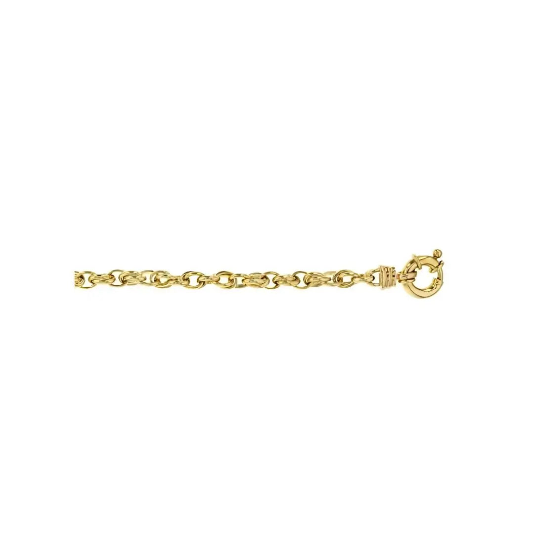 9ct Yellow Gold Silver Filled Double Belcher Bracelet