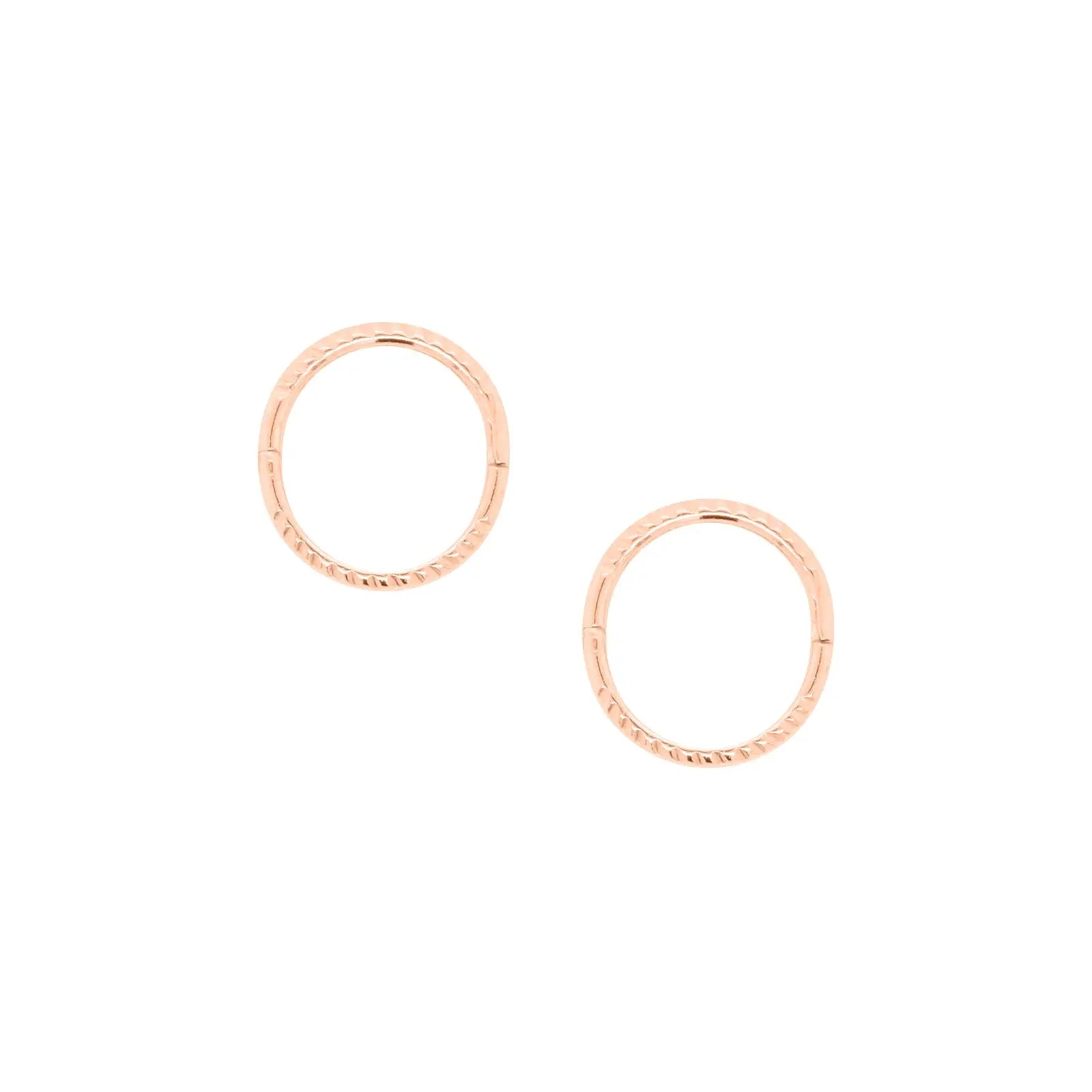 9ct Rose Gold Twist Sleepers