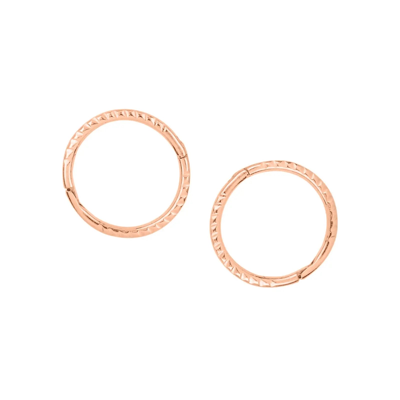 9ct Rose Gold Twist Sleepers