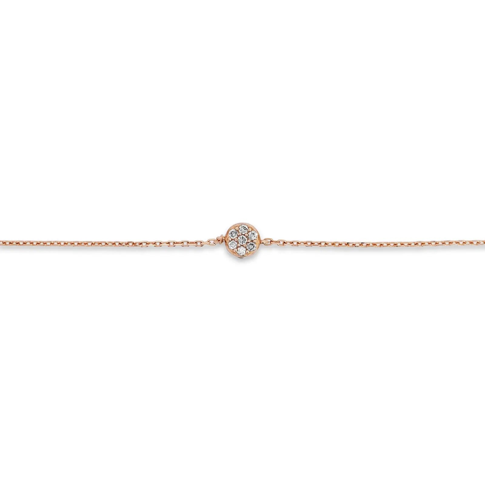 9ct Yellow Gold Diamond Bracelet