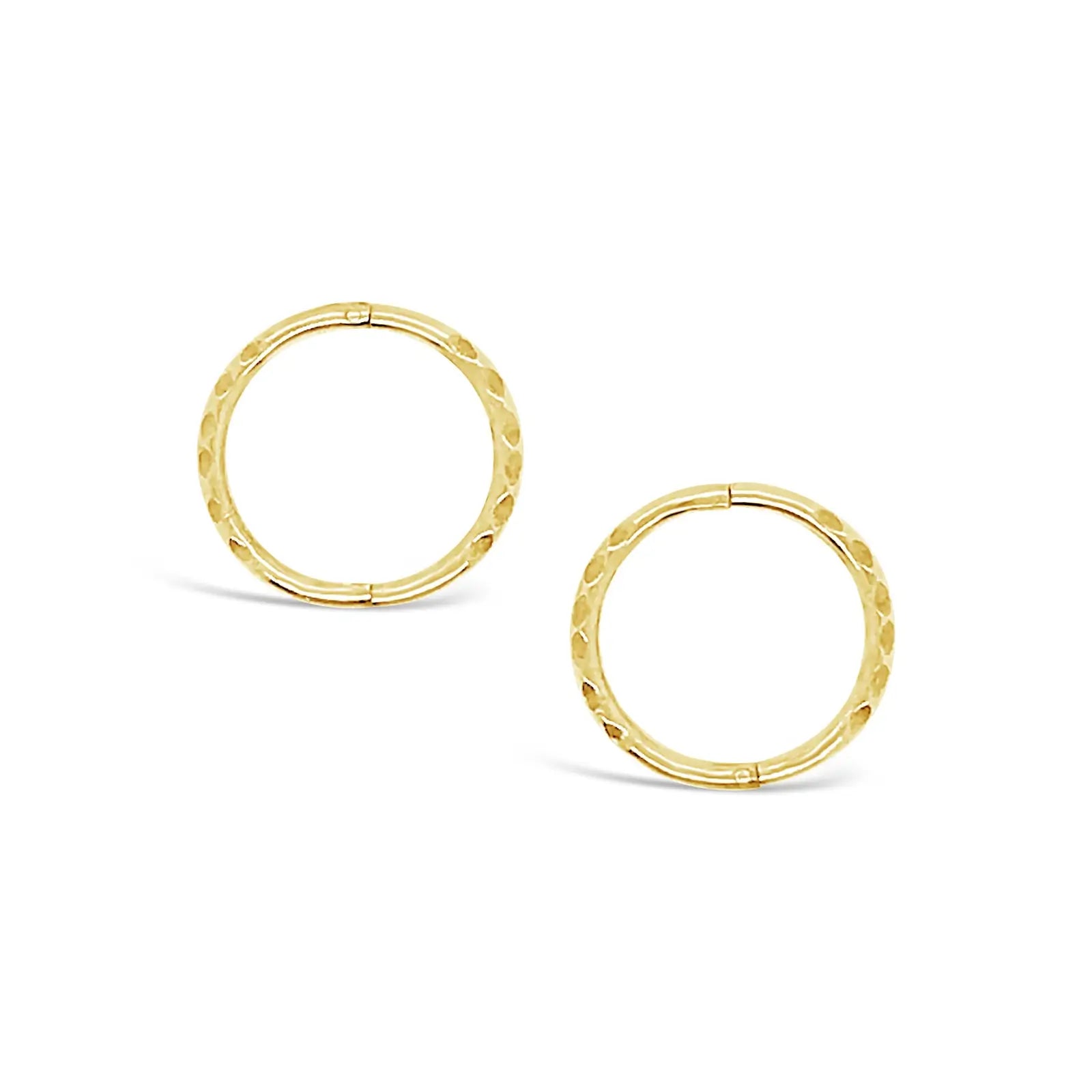 9ct Yellow Gold Facet Sleepers