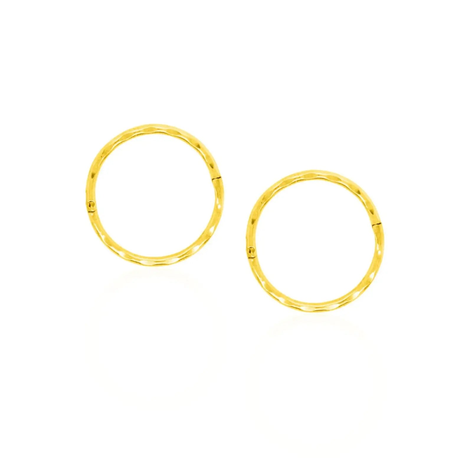 9ct Yellow Gold Facet Sleepers