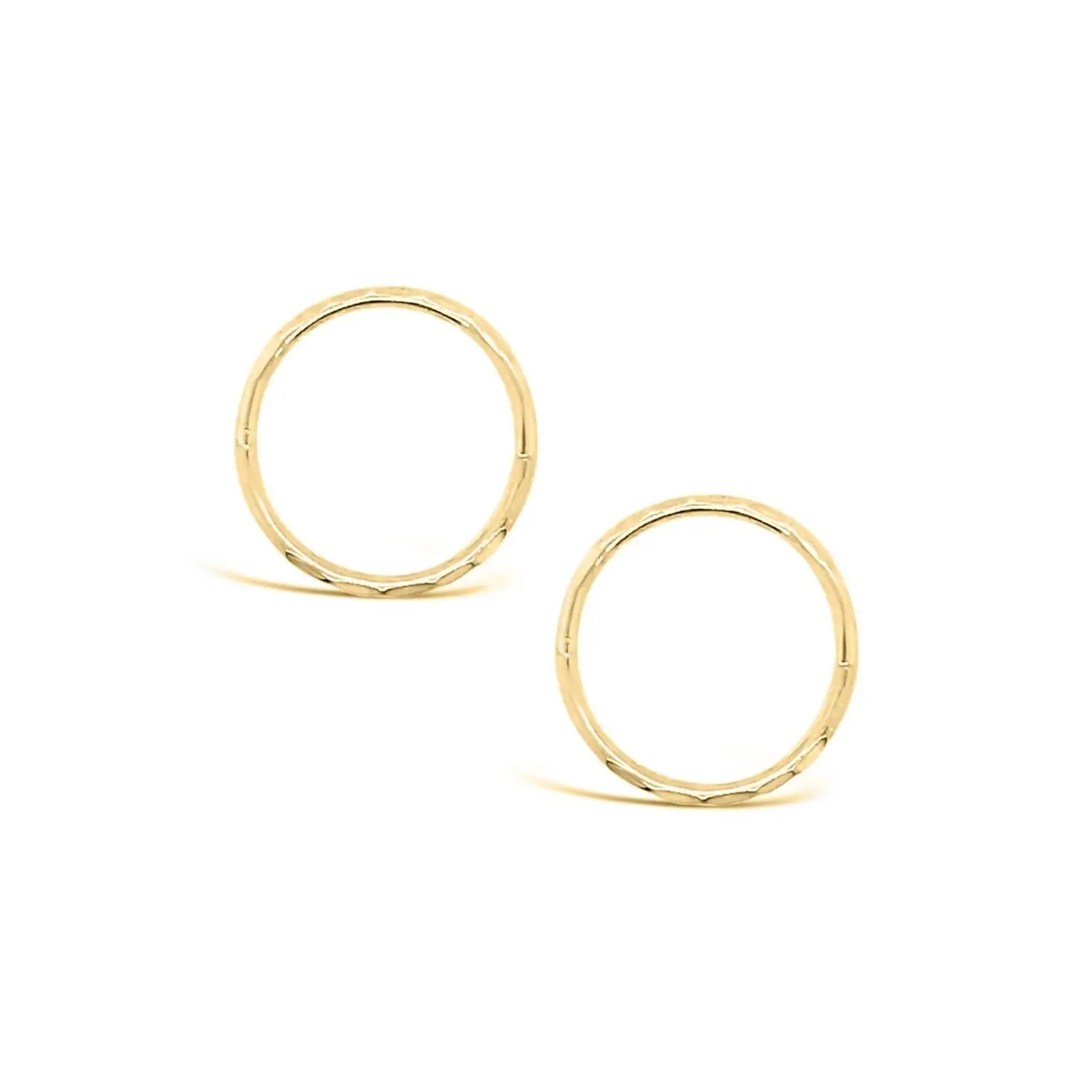 9ct Yellow Gold Facet Sleepers