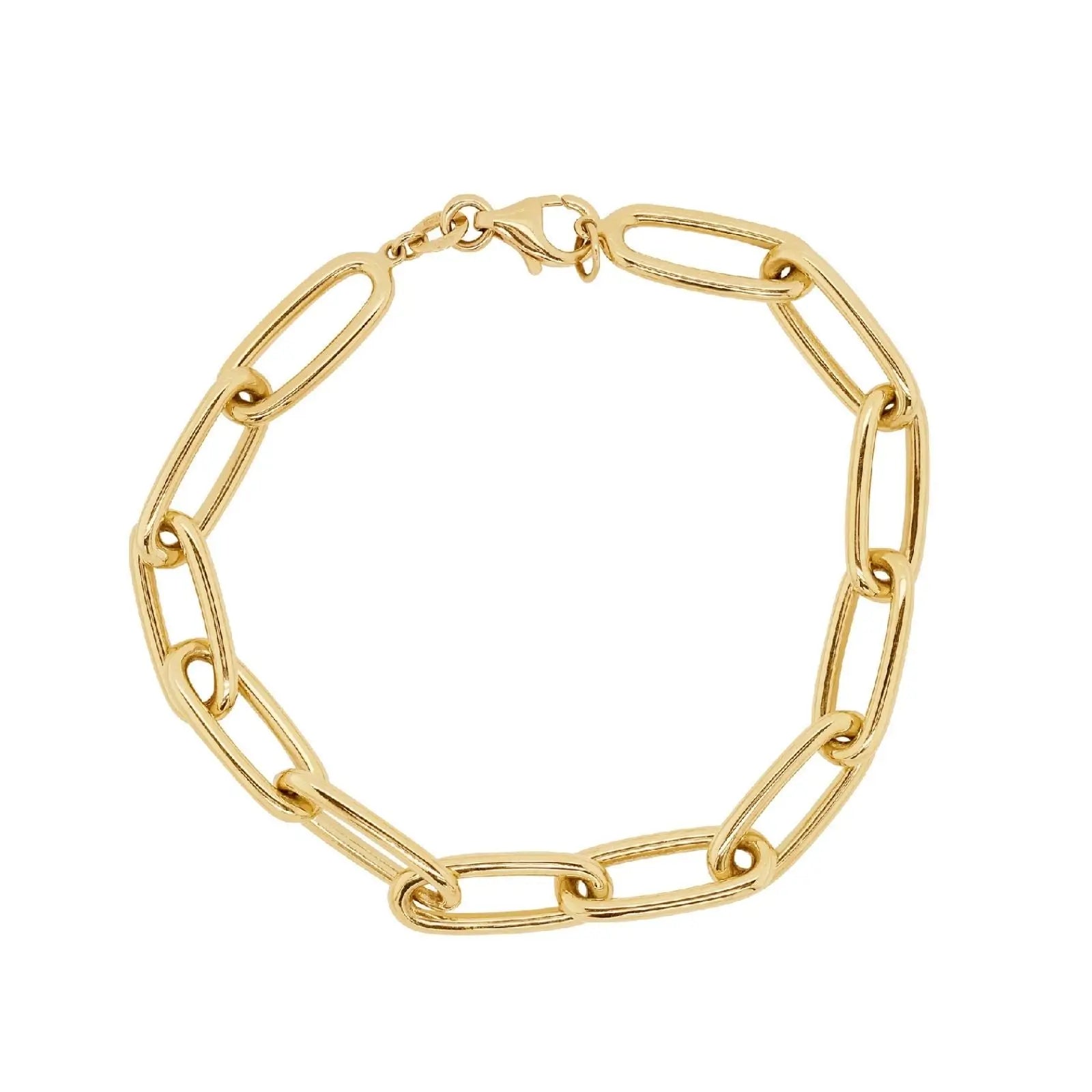 9ct Yellow Gold Oval Link Bracelet