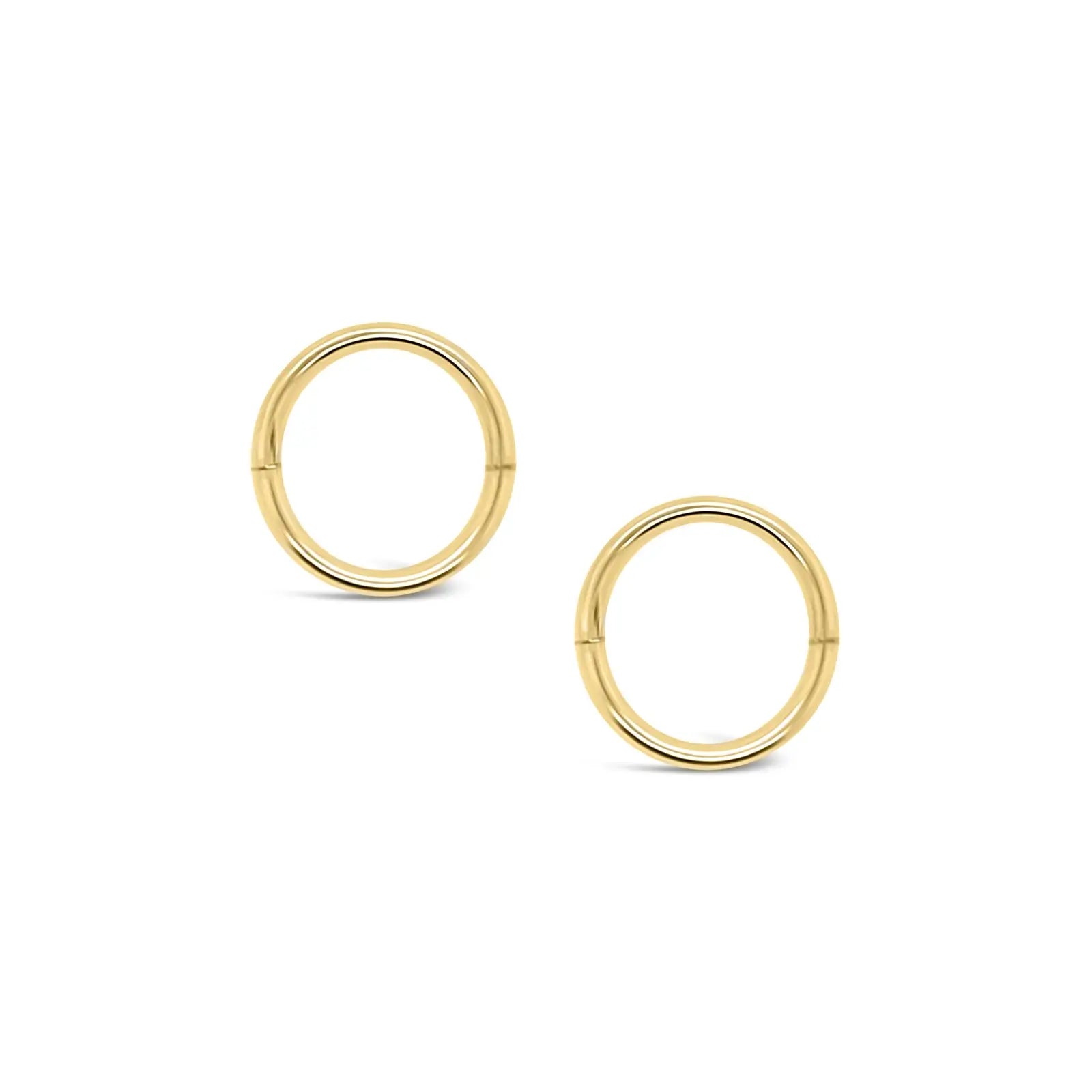 9ct Yellow Gold Plain Sleepers