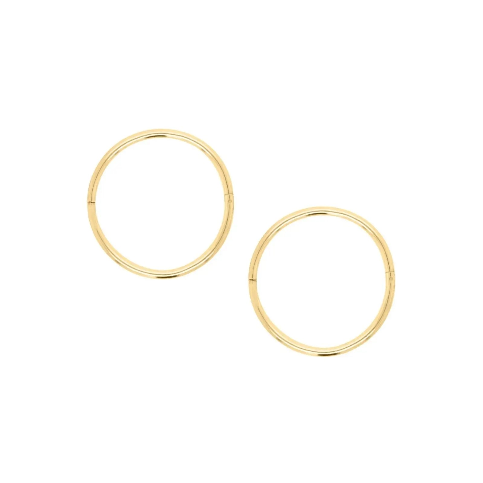 9ct Yellow Gold Plain Sleepers