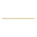 9ct Yellow Gold Silver Filled Oval Link Bracelet