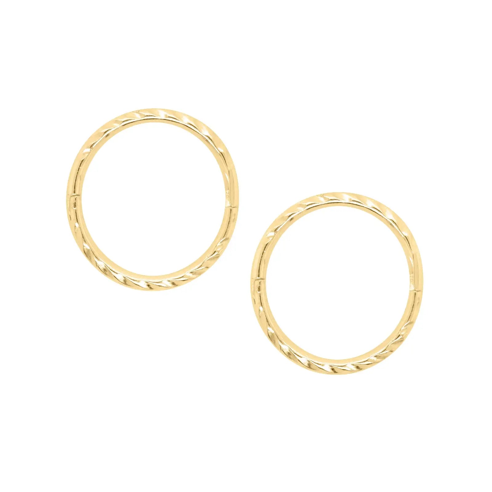 9ct Yellow Gold Twist Sleepers