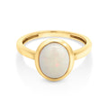 9ct Yellow Gold Oval Opal Ring