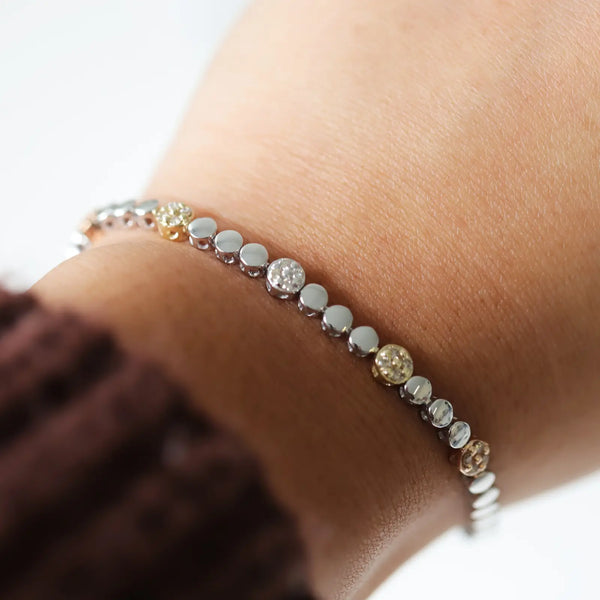 Dreamtime Australian Diamond Set Tennis Bracelet - alternate view