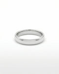 9ct White Gold Barrel Ladies Wedding Ring