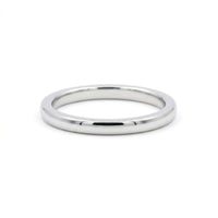 Ladies Platinum Plain Wedding Ring
