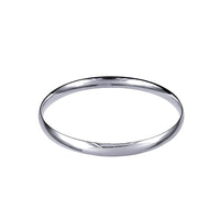 Sterling Silver Solid Comfort Fit Bangle