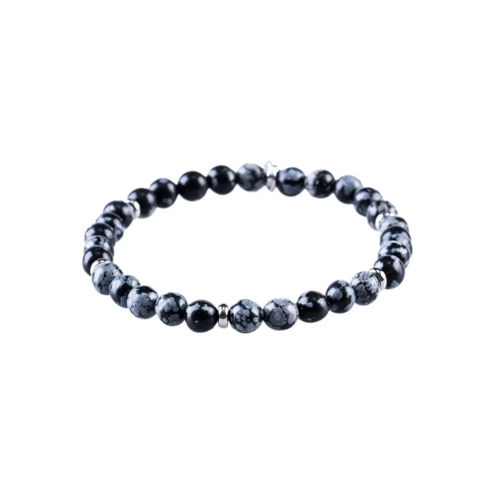 Men's Black & Blue Agate Bracelet