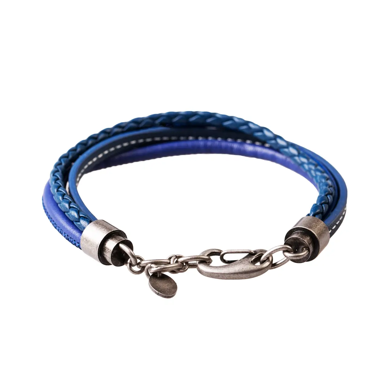 Men's Multi Strand Italian Leather Bracelet