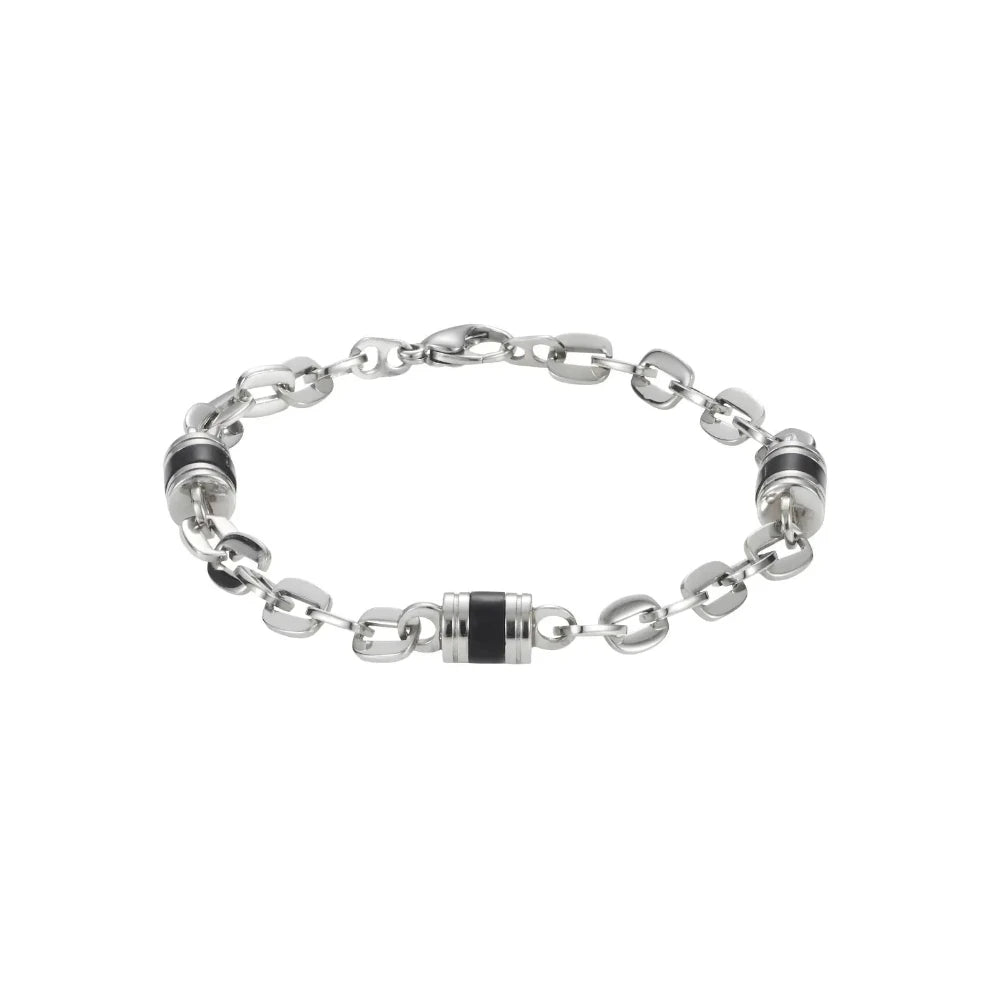 Mens Stainless Steel Belcher Chain Bracelet