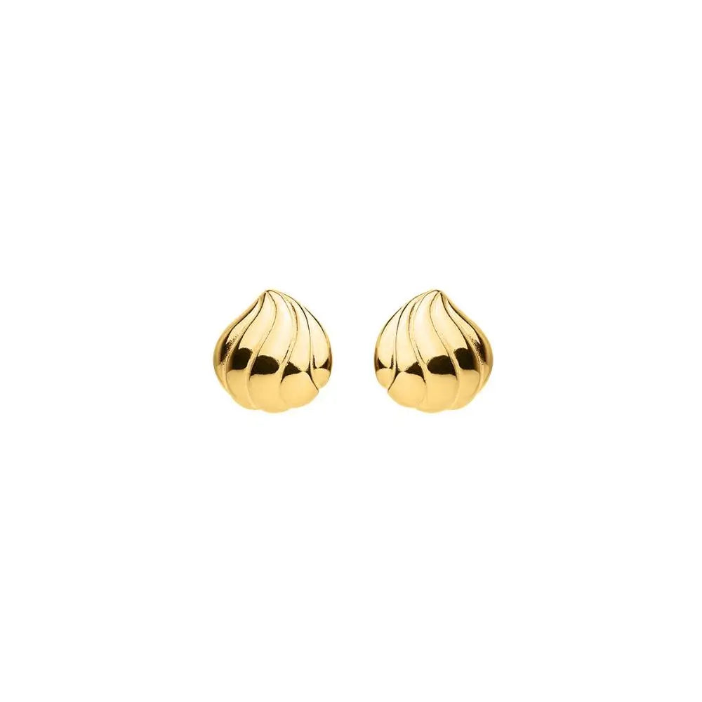 Najo Murmur Yellow Gold Plated Stud Earrings