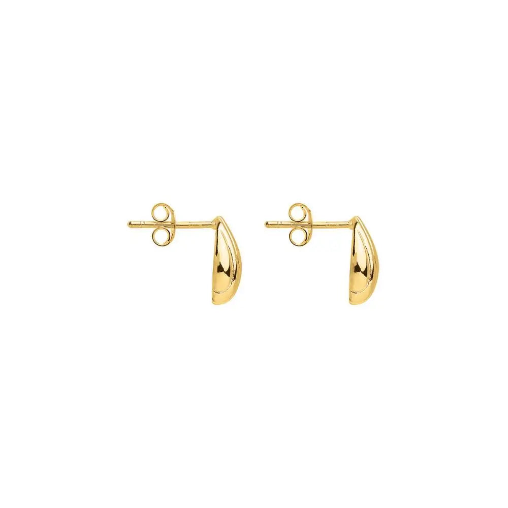 Najo Murmur Yellow Gold Plated Stud Earrings