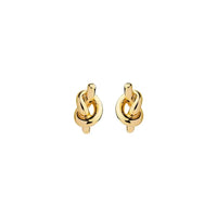 Najo Nature's Knot Yellow Gold Stud Earring