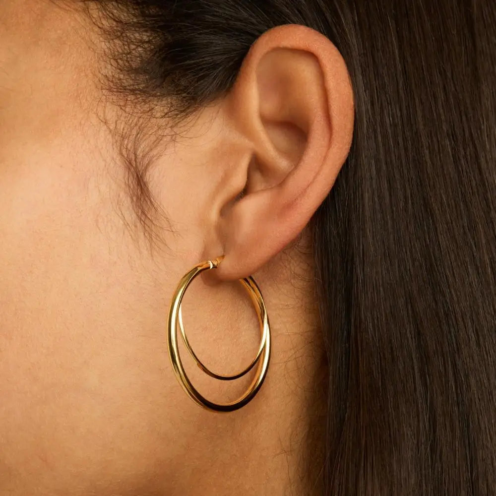 Najo Whirlpool Hoop Earrings