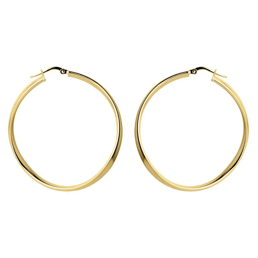 Najo Yellow Gold  Odyssey Hoop Earrings