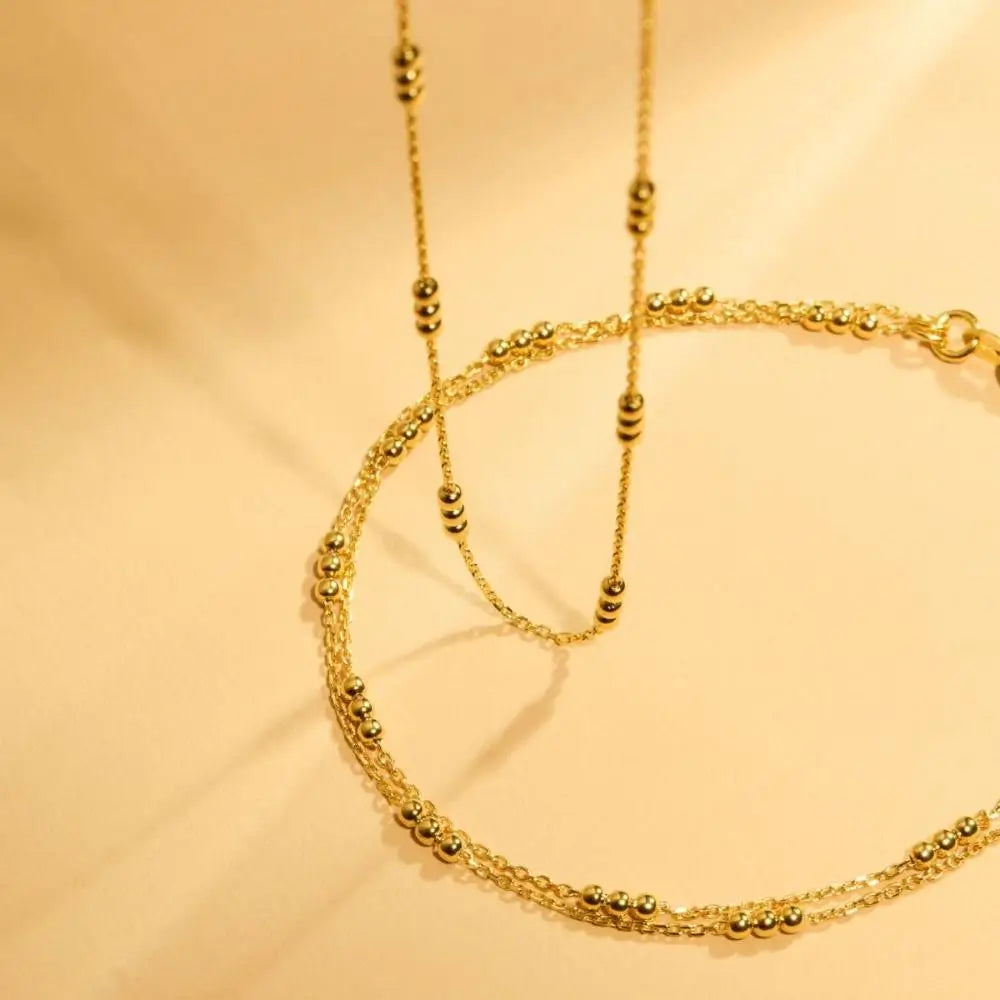 Najo Yellow Gold Plated Halcyon Chain Necklace