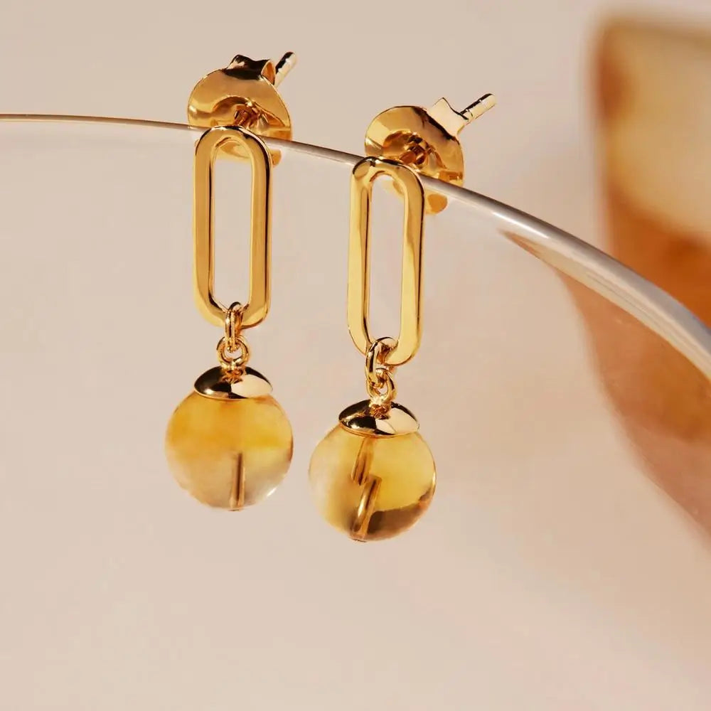 Najo Limoncello Citrine Earrings