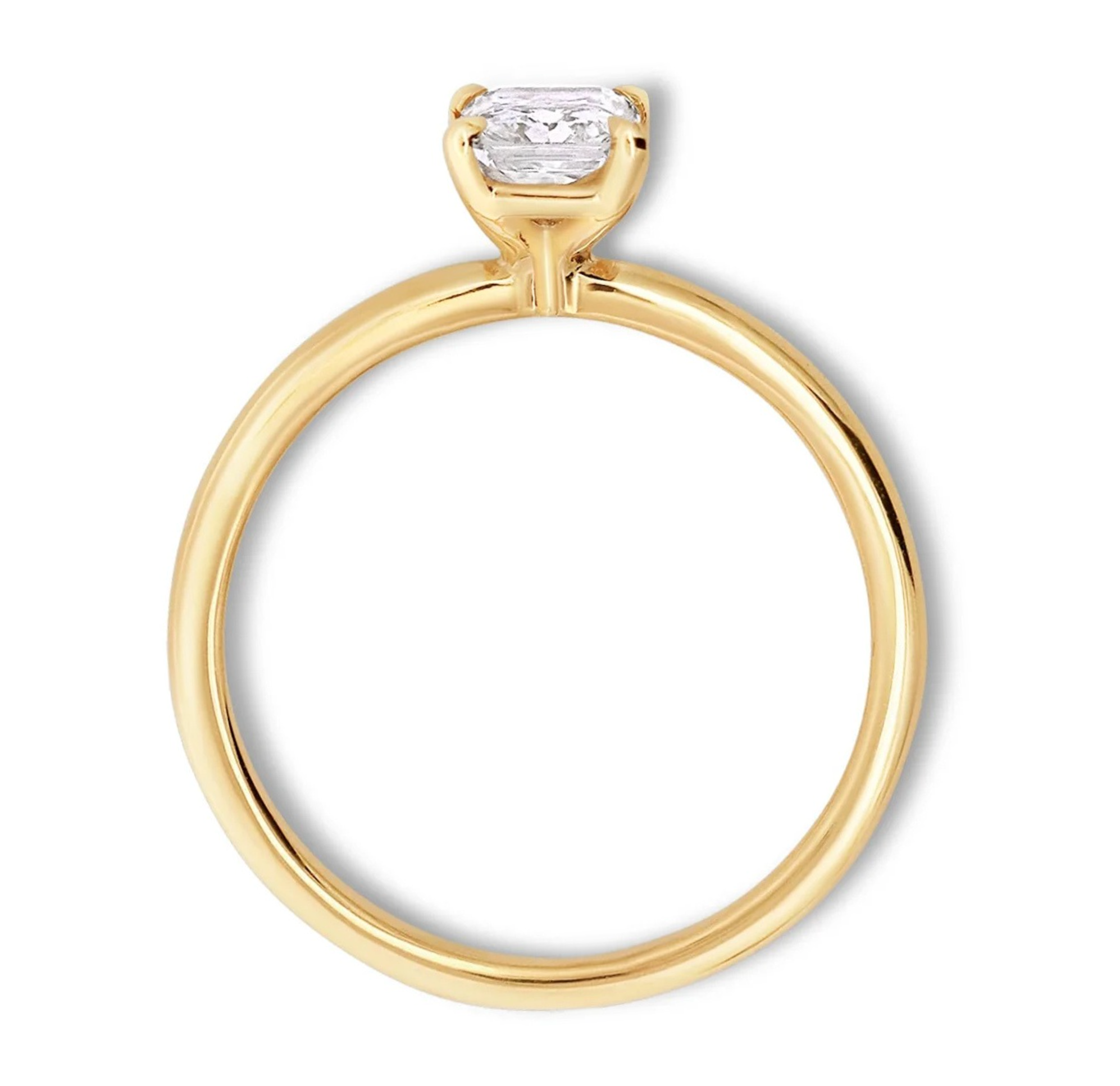 The Anna | 1.00ct Radiant Lab Grown Diamond Engagement Ring