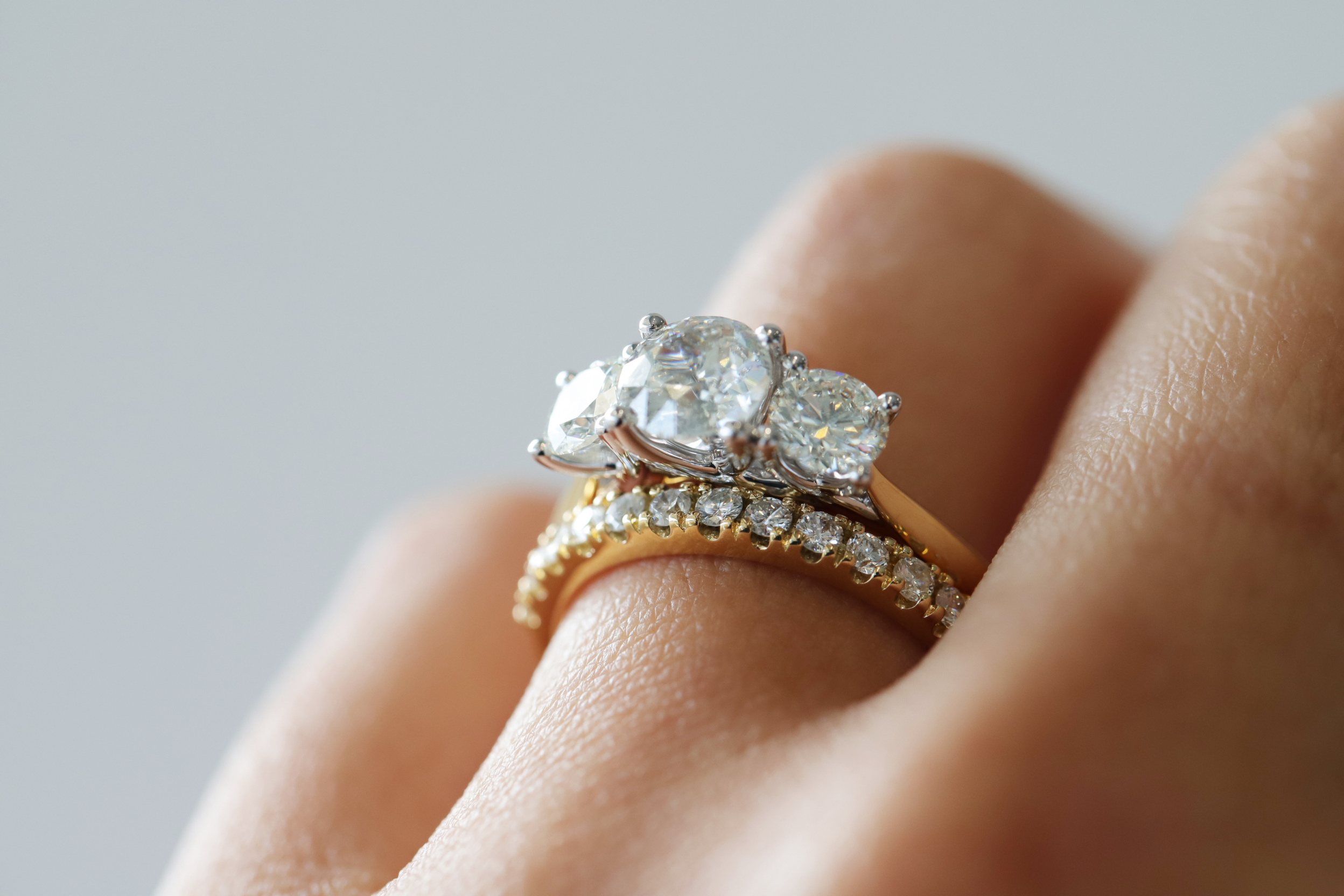 Custom Yellow Gold Engagement Ring Redesign | Philadelphia Jewelry Des