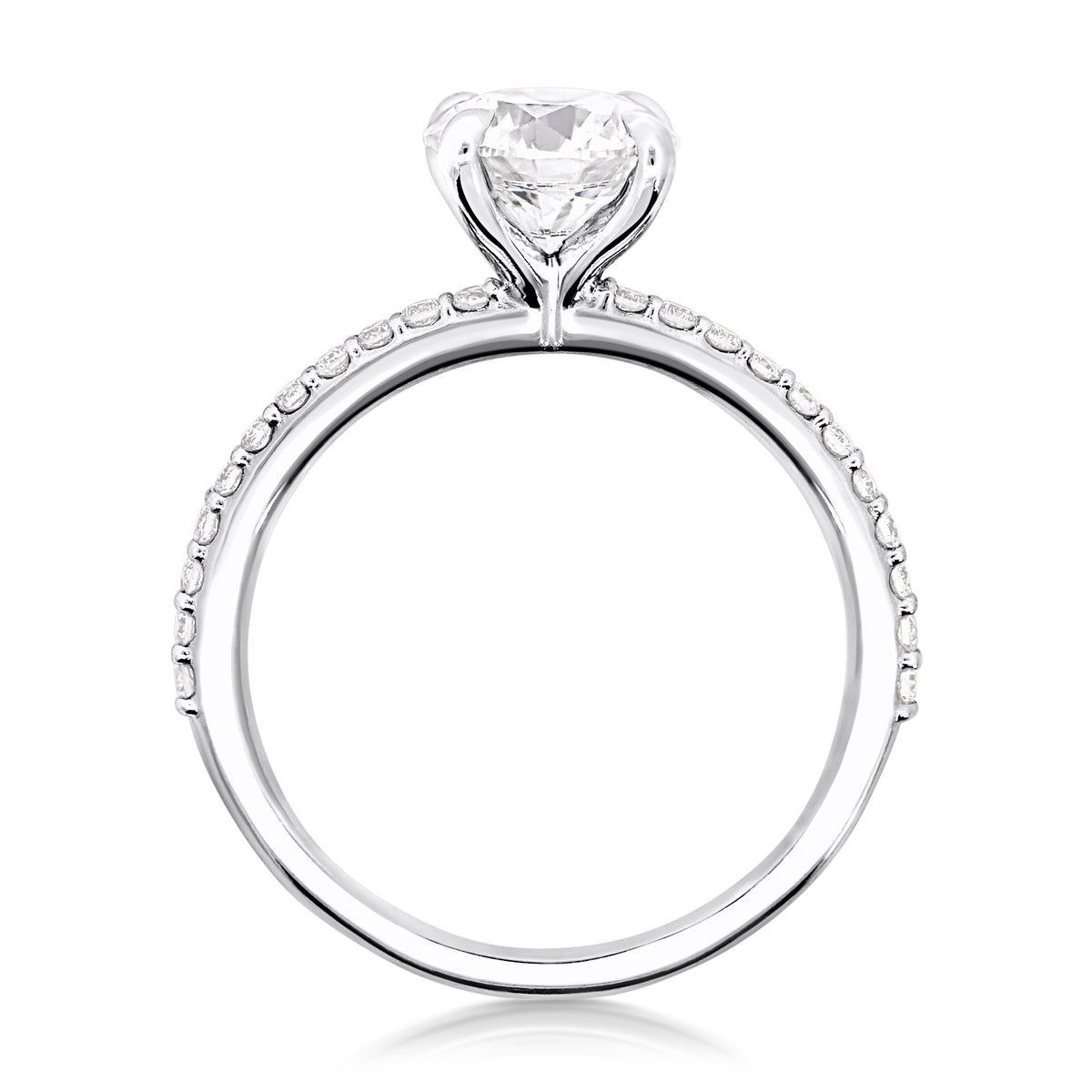 The Amanda | 1.69ct Round Lab Grown Diamond Engagement Ring