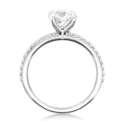 The Amanda | 1.69ct Round Lab Grown Diamond Engagement Ring - alternate view