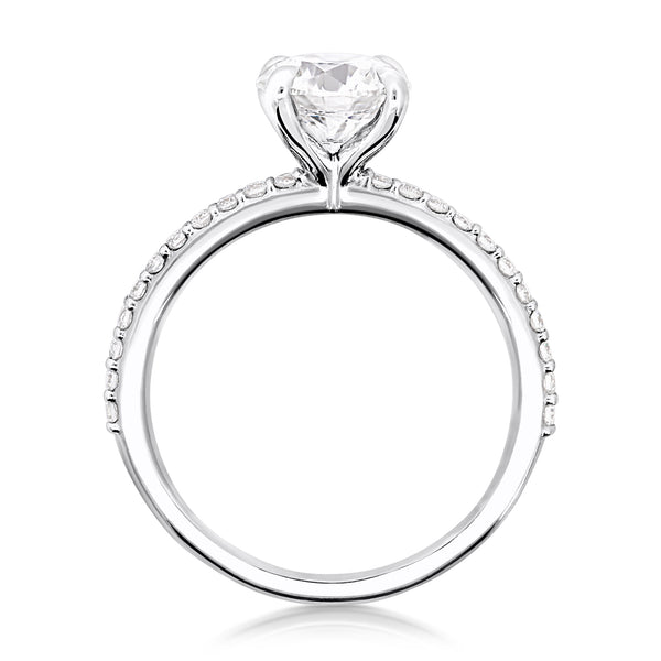 The Amanda | 1.69ct Round Lab Grown Diamond Engagement Ring - alternate view
