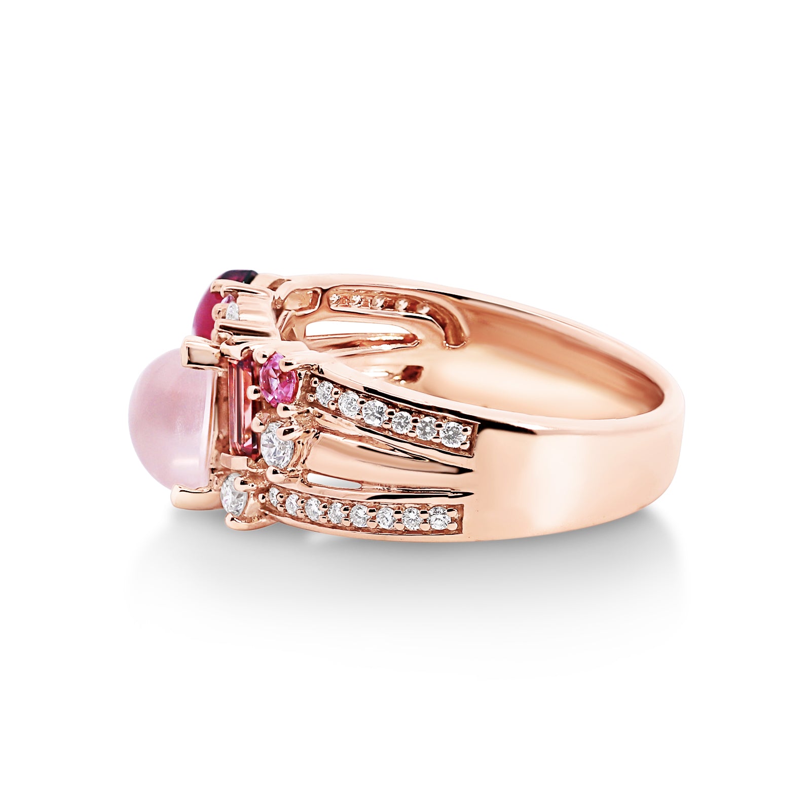 9ct Rose Gold Blush Harmony Ring