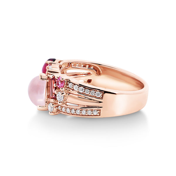 9ct Rose Gold Blush Harmony Ring - alternate view