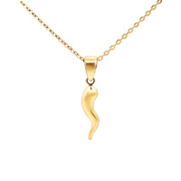 9ct Yellow Gold Small Chili Pendant