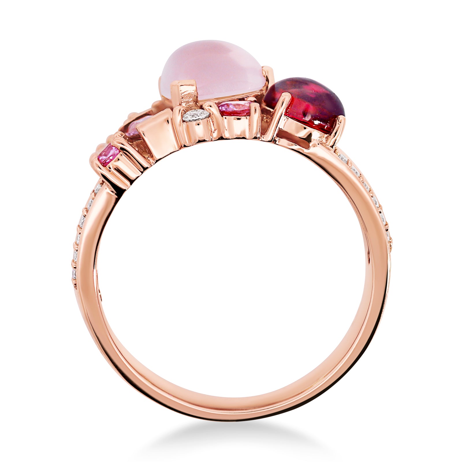 9ct Rose Gold Blush Harmony Ring