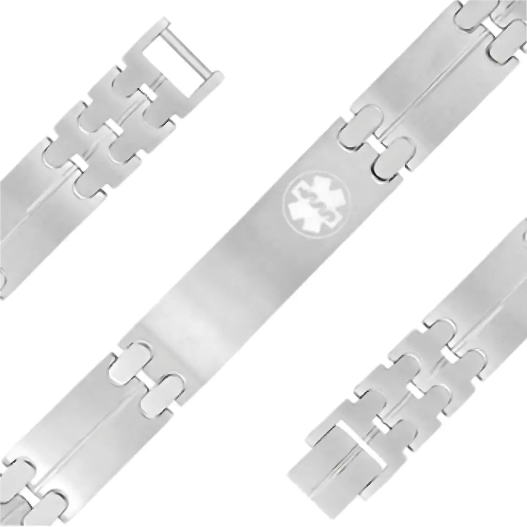 Stainless Steel Medical Alert Bracelet