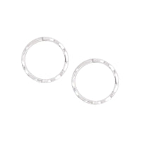 Sterling Silver Facet Sleepers
