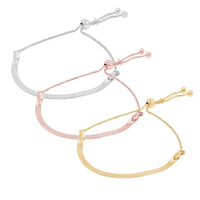 Sterling Silver Herringbone Lariat Bracelet